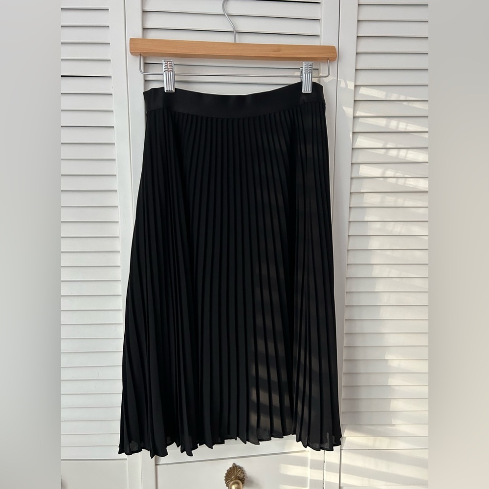 Black Express Pleated Skirt